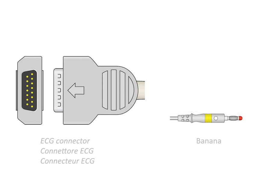 Cavo Paziente Ecg 2,2 M