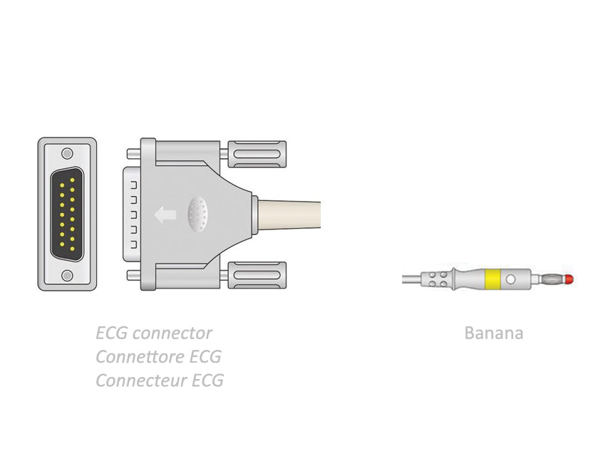 Cavo Paziente Ecg 2,2 M