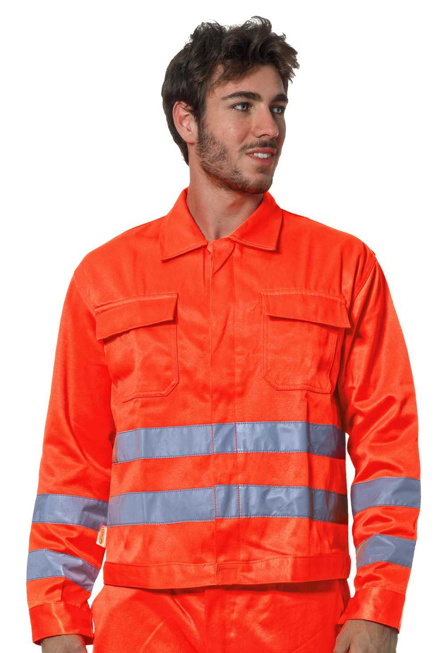 Giubbino HV fustagno 845PILHV colore Arancio — foto ufficiale Logica Professional