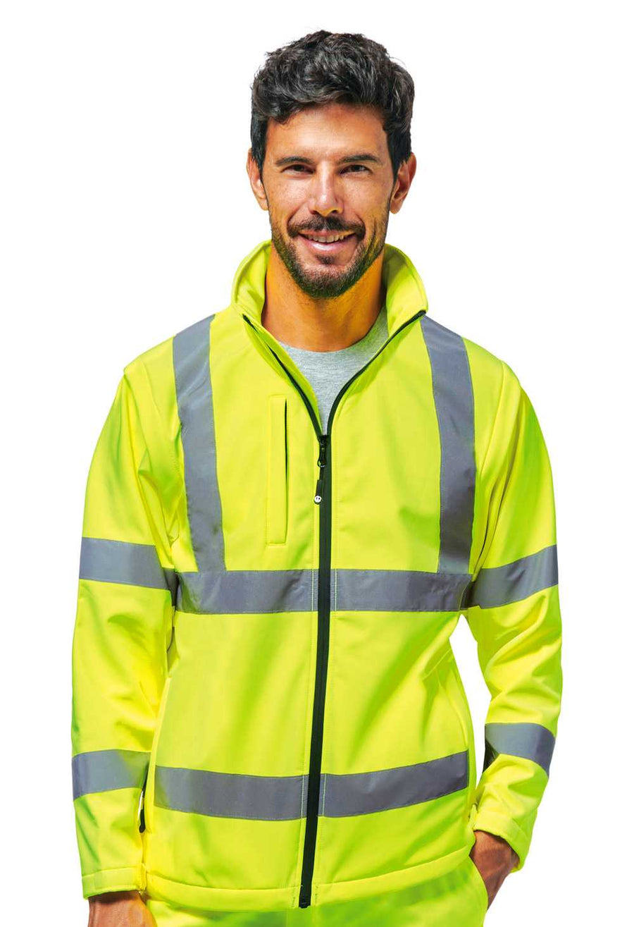 Giacca soft-shell HV ARENASHV colore Giallo — foto ufficiale Logica Professional