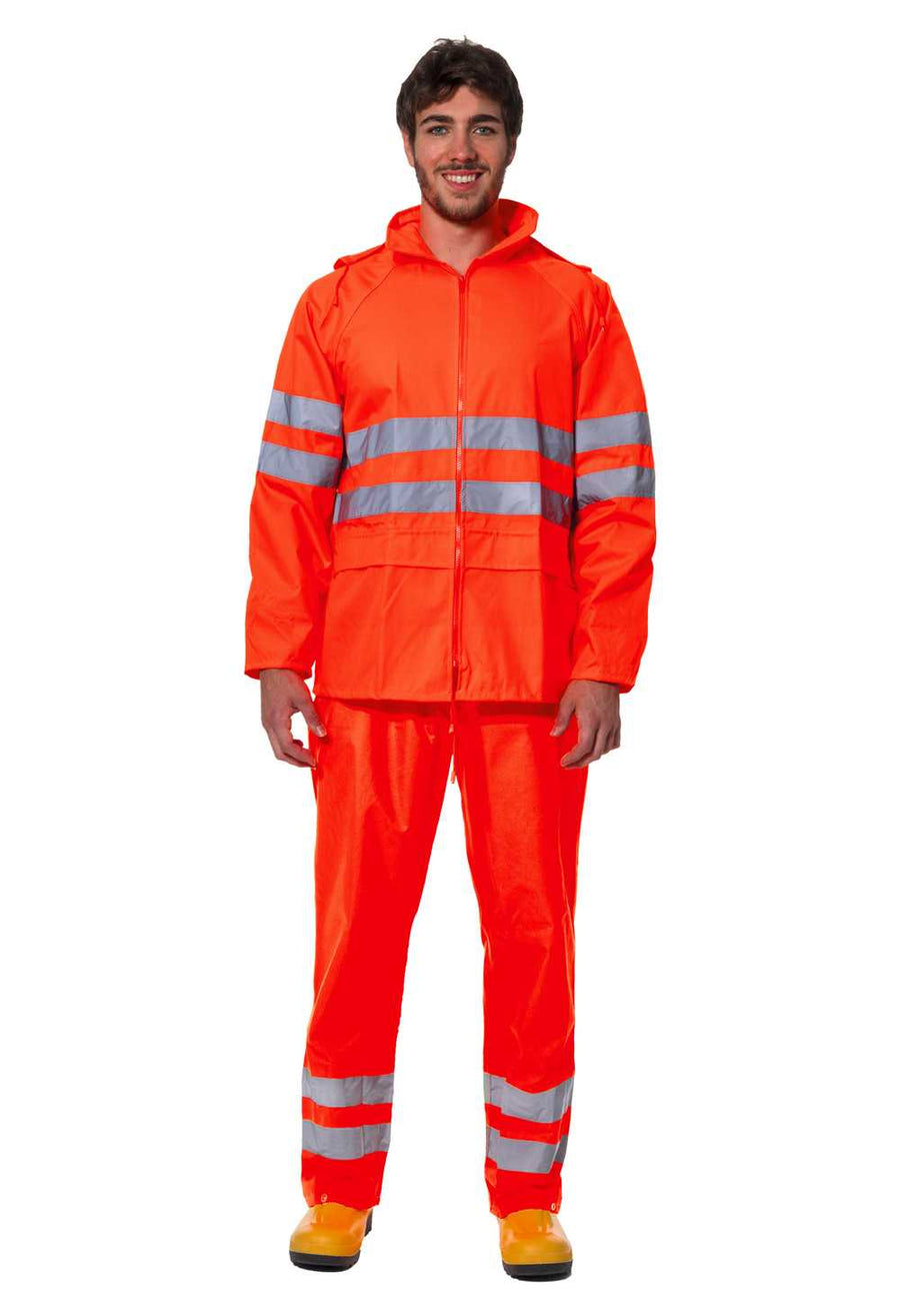 Completo antipioggia HV NORAINHV colore Arancio — foto ufficiale Logica Professional