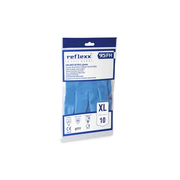 Guanti riutilizzabili nitrile 44.0 g | 50 paia – Reflexx 95 | Gef Medica
