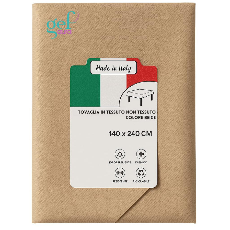 Tovaglia TNT 140x240 cm Monouso Professionale – Idrorepellente, Traspirante, Resistente – Certificata Oeko-Tex® – Made in Italy per Hotel e Ristoranti