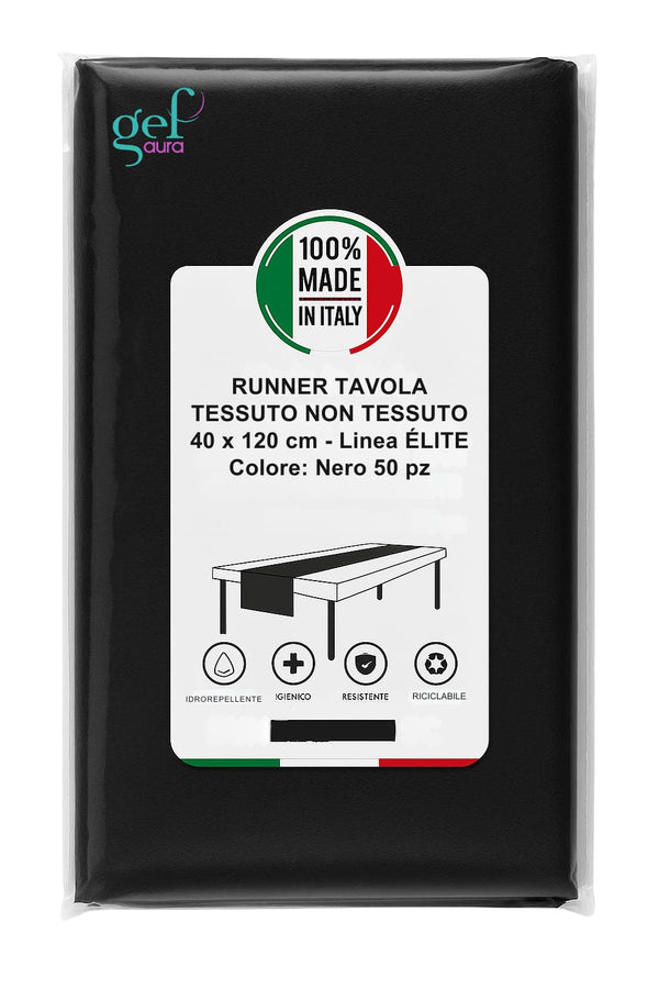 Runner Tavola TNT 40x120 cm Monouso Professionale – Idrorepellente, Resistente, Traspirante – Certificato Oeko-Tex® – Made in Italy per Hotel e Ristoranti