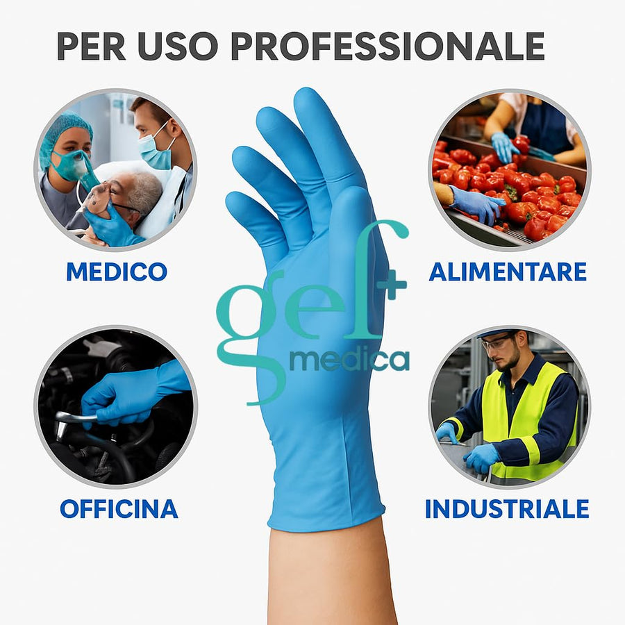 VAM guanti nitrile Ultrasoft 3.0g blu - DPI cat. III, DM classe I - senza polvere
