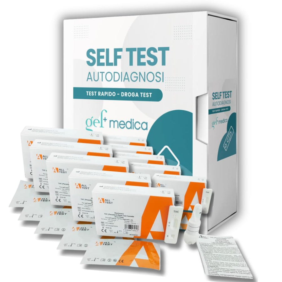 Test rapido THC saliva Alltest self test - kit da 1 a 10 test