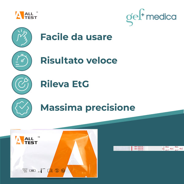 Test Rapido Alcol Salivare Alltest Self Test - Kit da 1 a 10 Test