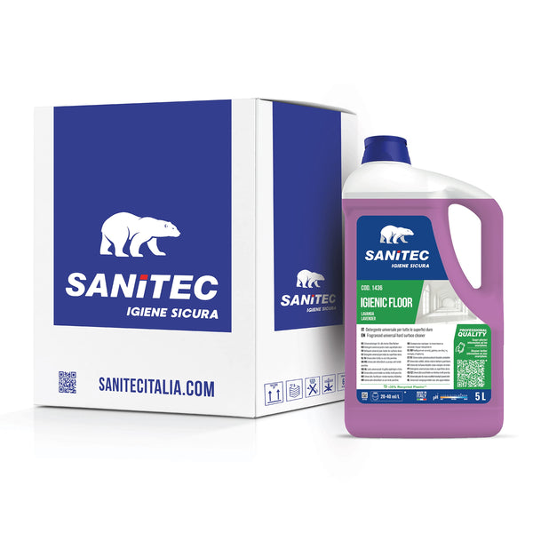 Igienic Floor 1436 SANITEC - Detergente Universale Sgrassante Concentrato Igienizzante - Tanica da 5L