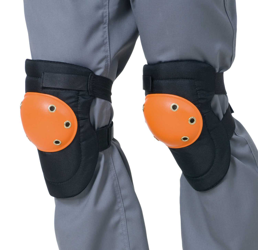 Ginocchiera KM150 in neoprene Nero/arancio — foto ufficiale Logica Professional