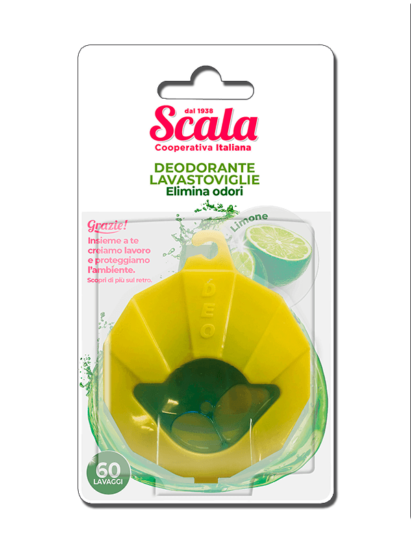 Scala Deodorante Lavastoviglie Limone – Cartone 10 pz