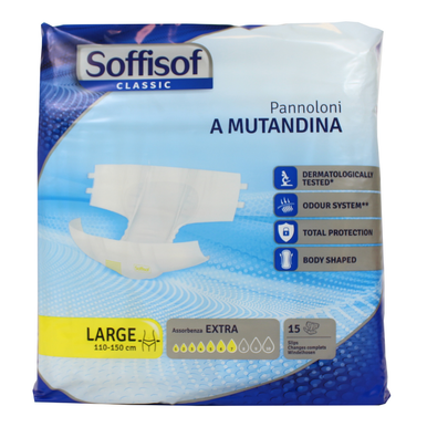 Soffisof Pannoloni a Mutandina Large pz 15 – Cartone 6 pz