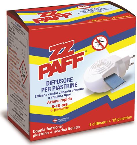 Zz Paff Diffusore+12 Piastrine – Cartone 12 pz