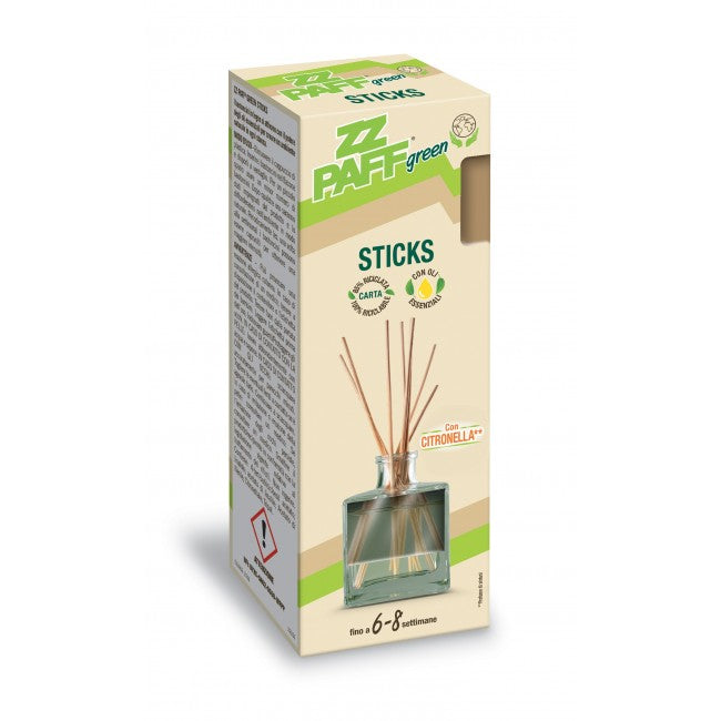 Zz Paff Ecogreen Diffus Bastonicini Citronella 65ml – Cartone 12 pz