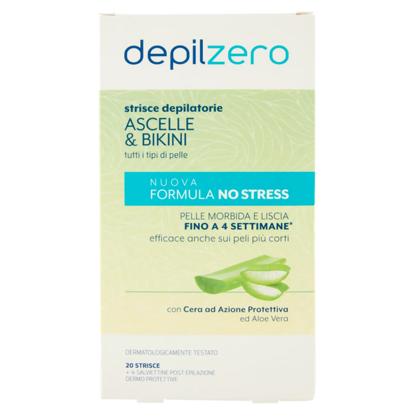 Depilzero Strisce Ascelle&bikini pz 20 – Cartone 12 pz