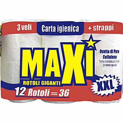 Maxi Igienica pz 12 XXL 3veli – Cartone 4 pz