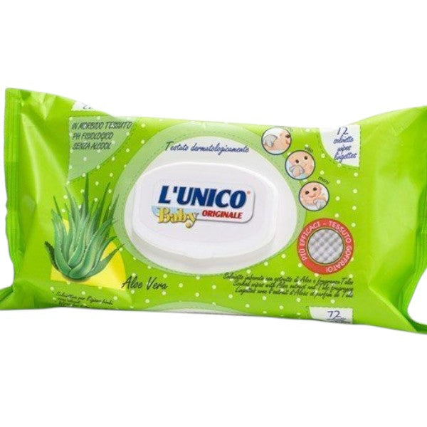 L'Unico Salviett Baby Pz 72 Aloe