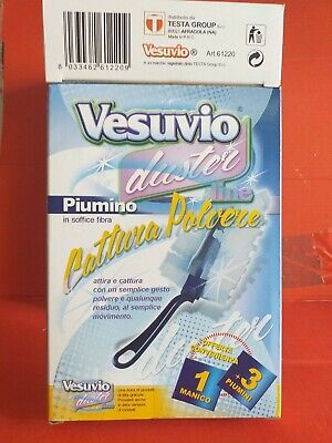 Vesuvio Duster 1 Manico+3piumini – Cartone 48 pz