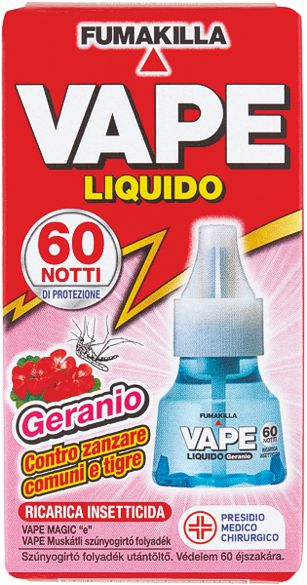 Vape Ricarica 60notti Geranio/ment 30ml – Cartone 30 pz