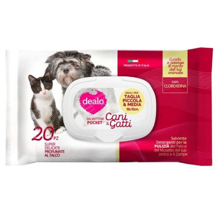 Dealo Salviett Cani&Gatti Pz 20 Pop-Up