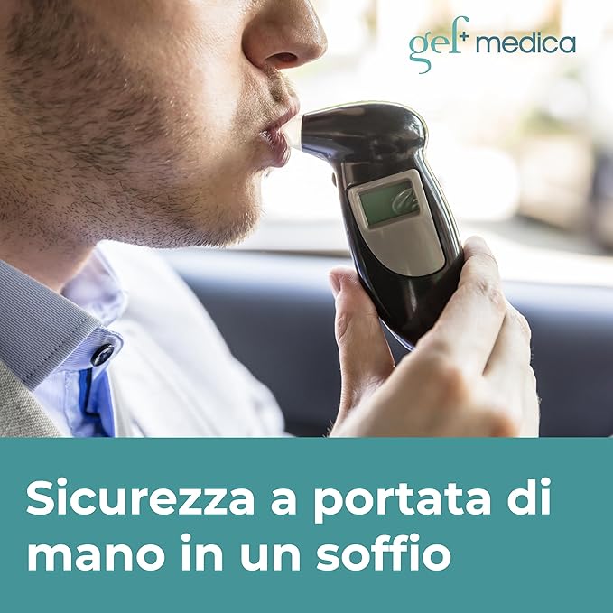 Etilometro digitale AlcolCheck 3000 con display LCD - test rapido tasso alcolemico