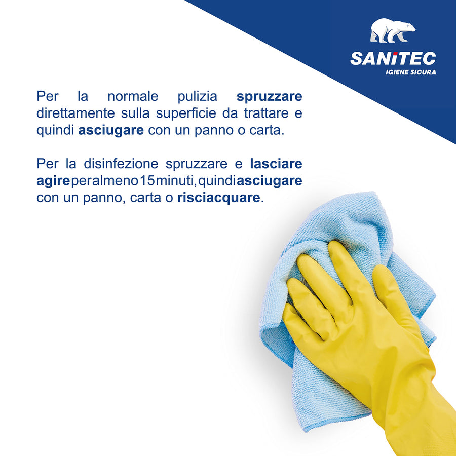 Sani Active 1804-S SANITEC PMC — Sgrassatore Disinfettante 6×750 ml | GEF Medica