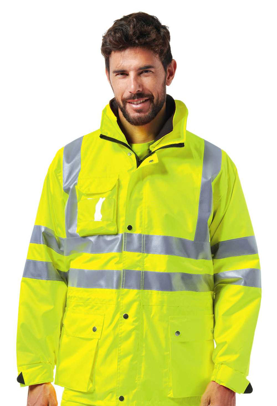 Giaccone imbottito alta visibilità REGALHV EN 20471 — foto ufficiale Logica Professional colore Giallo