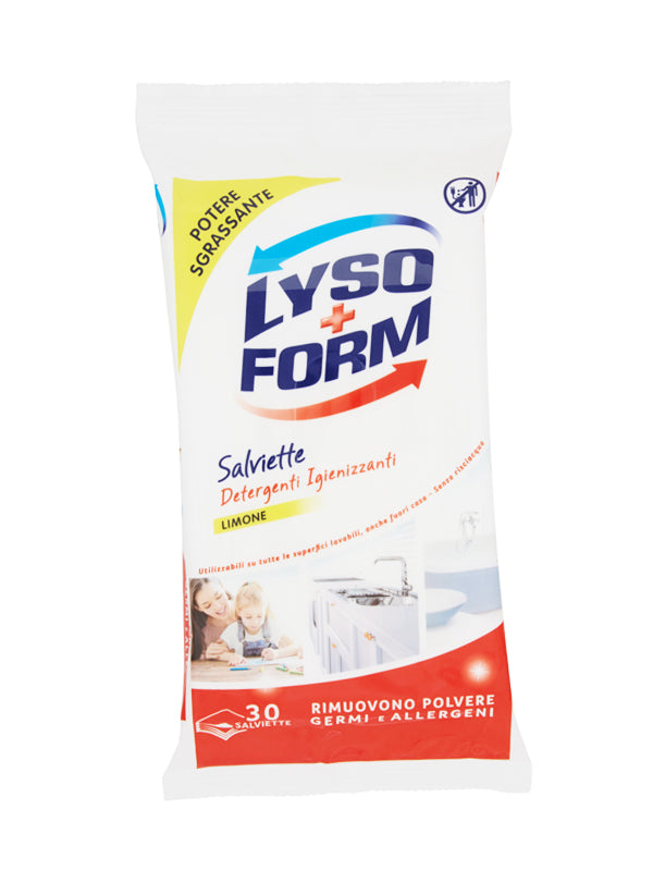 Lysoform Salviette Igienizzanti pz 30 Lemon – Cartone 12 pz