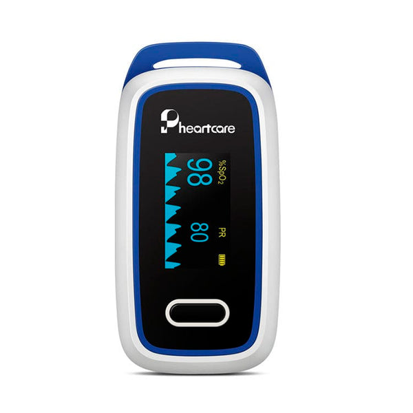 Pulsossimetro da dito Heartcare - saturimetro SpO2 e frequenza cardiaca