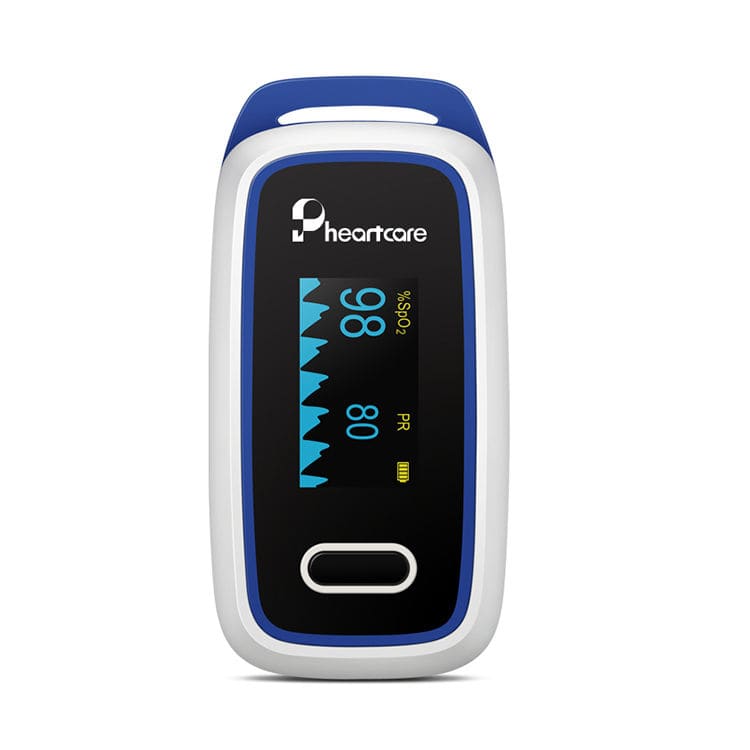Pulsossimetro da dito Heartcare - saturimetro SpO2 e frequenza cardiaca