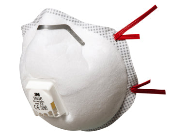 3M 9936 respiratore per gas acidi FFP3 con valvola - cartone da 180 pezzi
