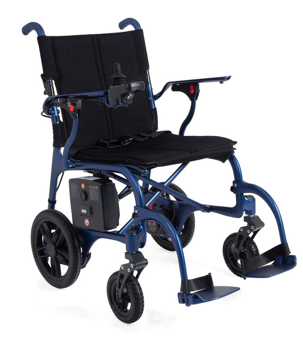 Carrozzina elettrica Mobility 780 - vista 3/4, sfondo bianco