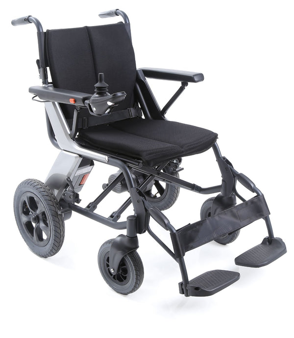 Carrozzina elettrica Mobility 800 - vista 3/4, sfondo bianco