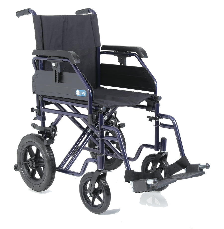 Carrozzina pieghevole Dual Go, vista laterale