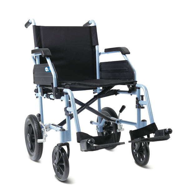 Carrozzina leggera pieghevole Smart Go, vista laterale