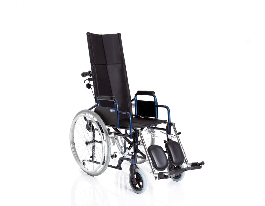 Carrozzina reclinabile Comfy, vista laterale