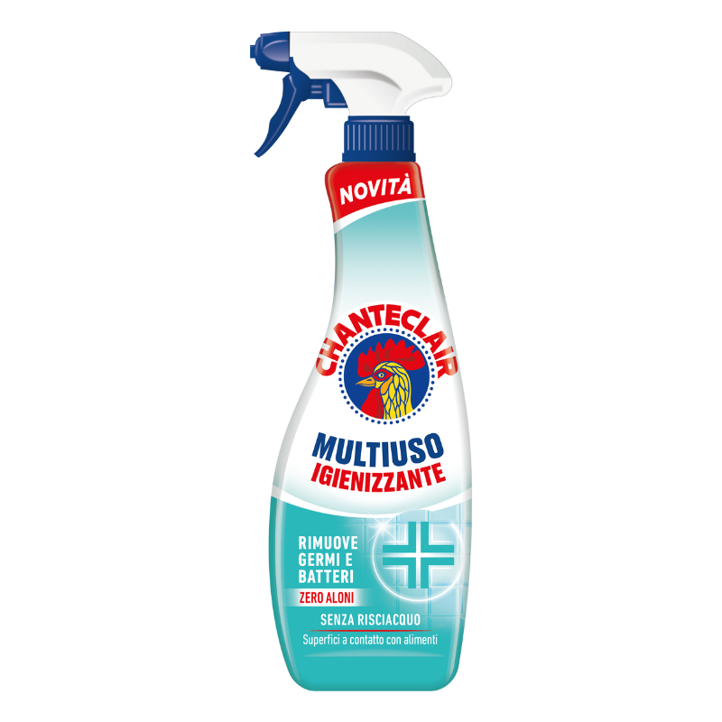 Chanteclair Multiuso Igienizzante spray 625 ml, cartone intero da 12 confezioni.