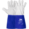 Guanti Saldatura TIG Pelle Combinata VAM Combi TIG - Giallo/Bianco/Blu - Cartone 60 Paia