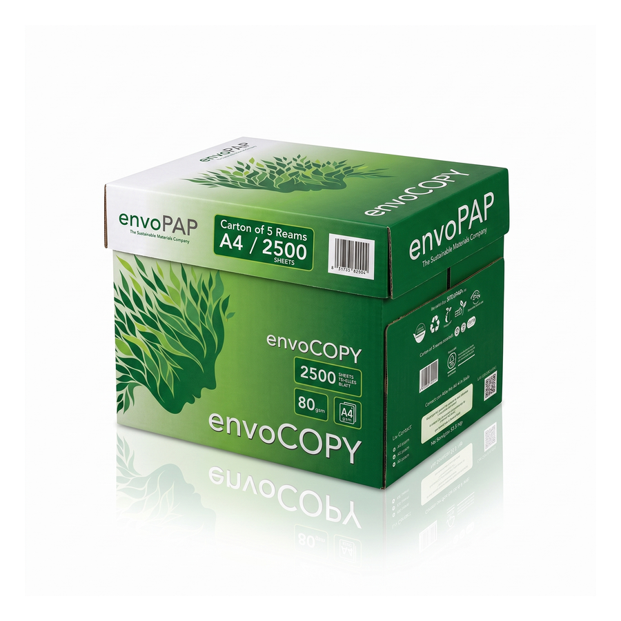 envoCOPY carta A4 80 g/m2 - 1 cartone da 5 risme