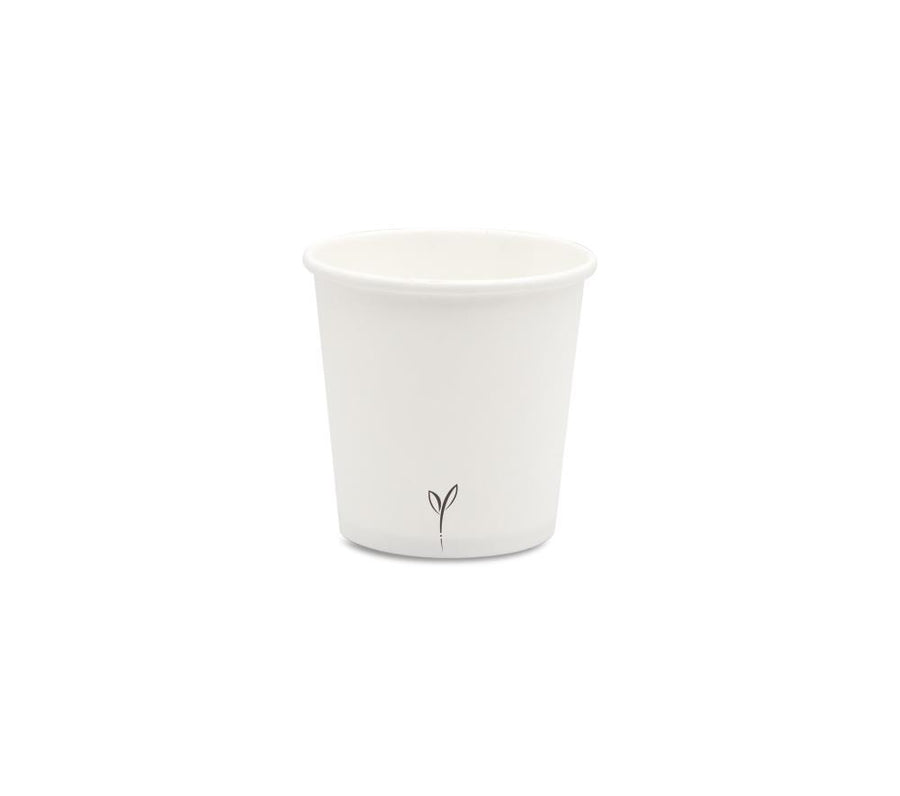 Bicchiere carta caffè 120 ml Bianco