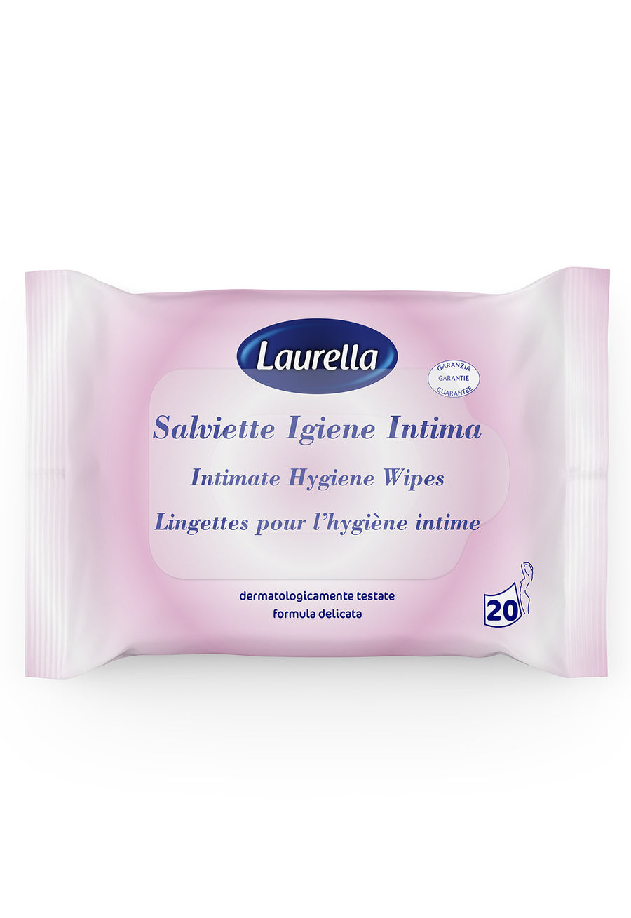 Salviette igiene intima Laurella 20 pz · Cartone da 12