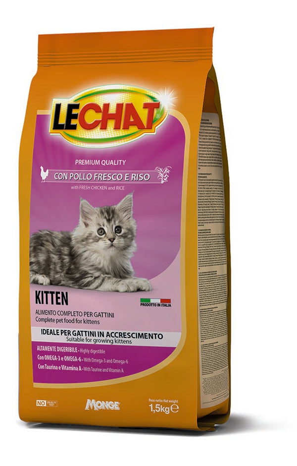 Monge LeChat Croccantini Pollo Fresco e Riso 1,5 kg