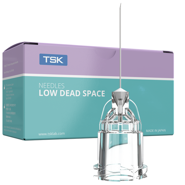 TSK LDS (Low Dead Space) 30G x 13 mm – Ago per Filler e Trattamenti Estetici (Confezione da 100 pz)