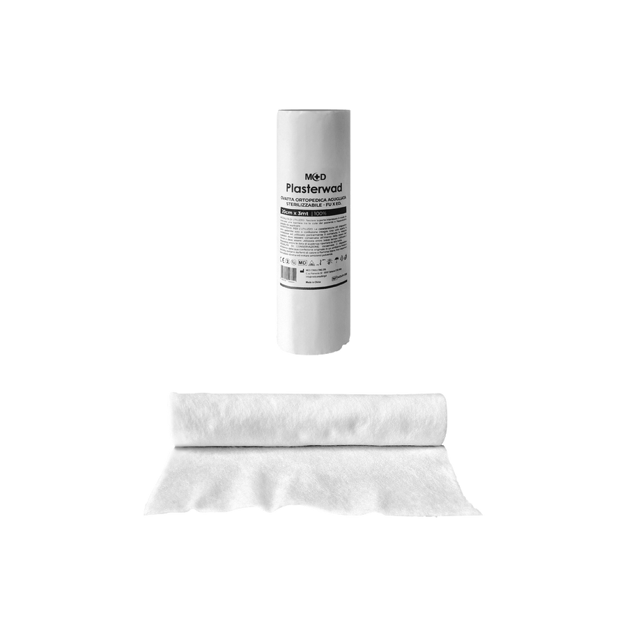 M+D Plasterwad ovatta agugliata sottogesso sterilizzabile - non sterile - bag da 12 roll