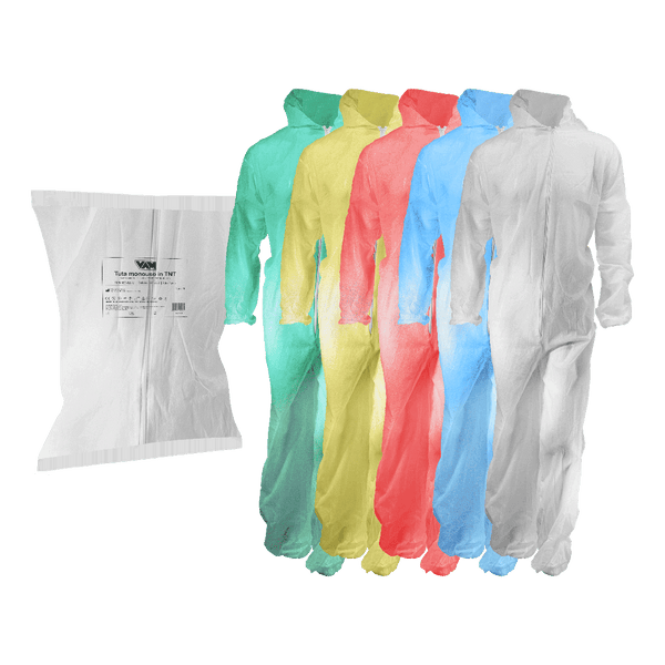 VAM tuta con cappuccio TNT 40gsm colori - cartone 50 pezzi