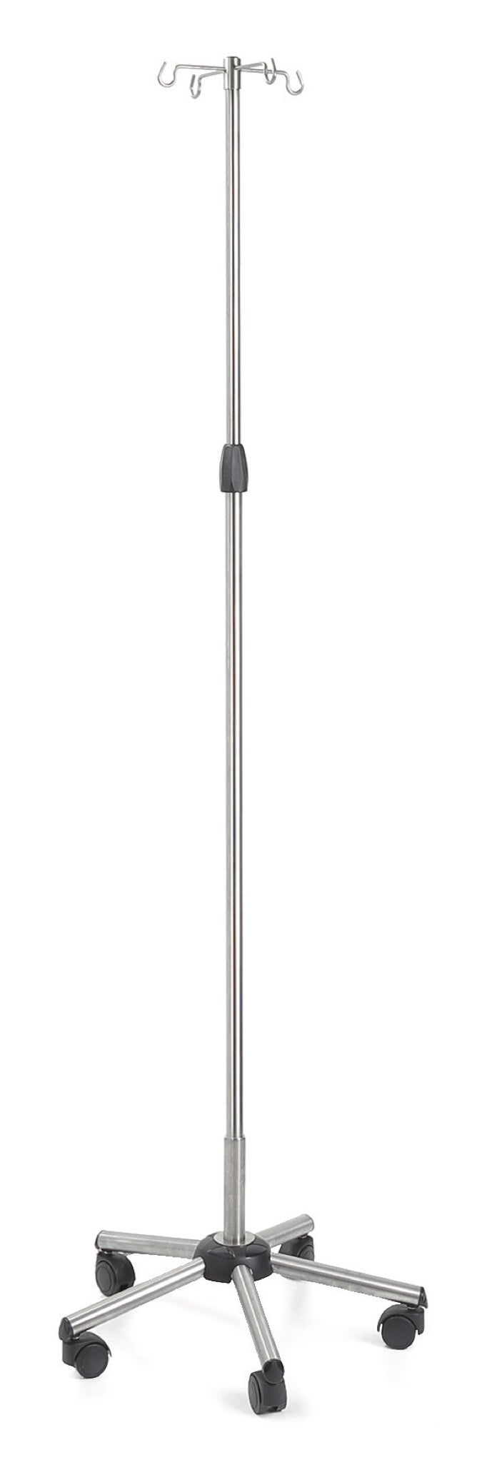 Asta Flebo Acciaio 4 G Base Inox Tubol