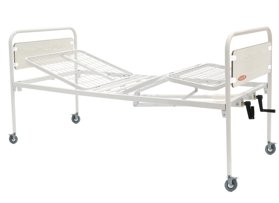 Letto Degenza 2 Manovelle con Ruote Mont - GEF Medica