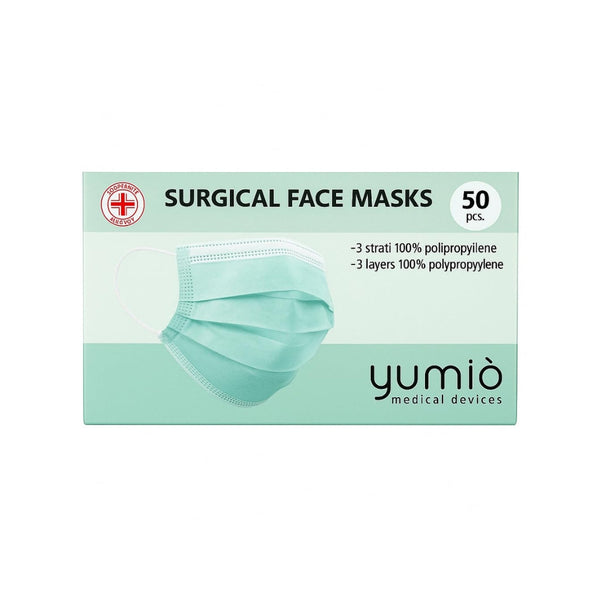 Mascherine Monouso Certificate CE con elastici comodi e resistenti - Dispenser da 50pz - Made in Italy