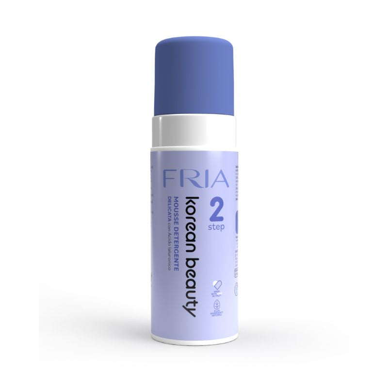 Mousse detergente delicata Fria Korean Beauty da 150 ml, cartone intero da 6 confezioni.