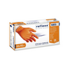 Guanti Nitrile No Polvere 100% Latex Free 8.4gr Cat.3 - Conf 50 Pezzi, col. Arancione o Nero - Taglie M-L-XL-XXL