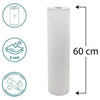Lenzuolino Medico WALL0250 - 50 Metri 2 Veli - Rotolo H60 cm - Pura Cellulosa - Confezione 6 Rotoli